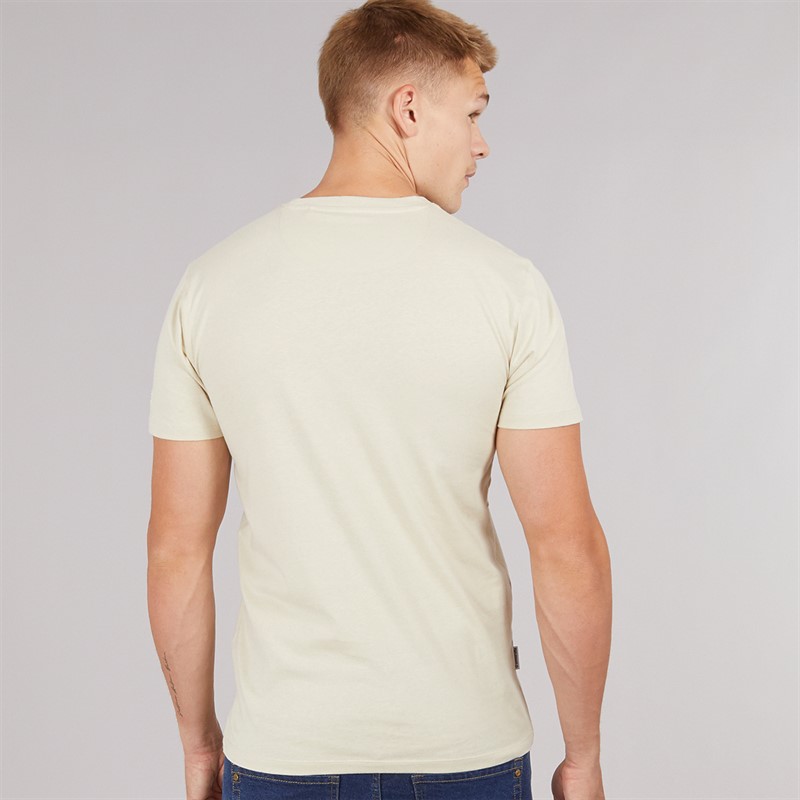 Lambretta Mens Geo Target T-Shirt Stone