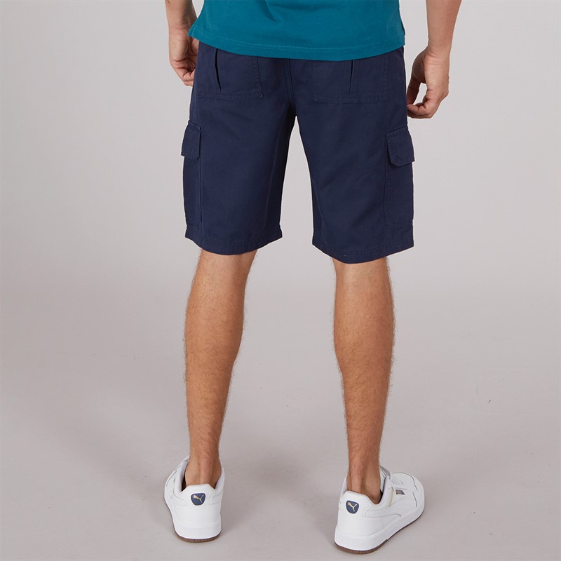 Lambretta Mens Cargo Shorts Navy