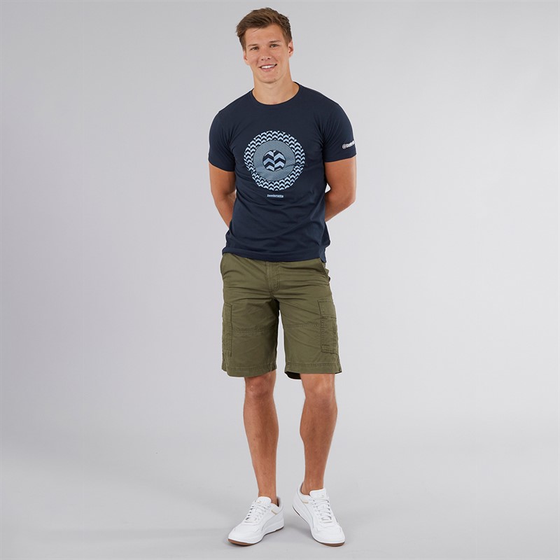 Lambretta Mens Chevron Target T-Shirt Navy