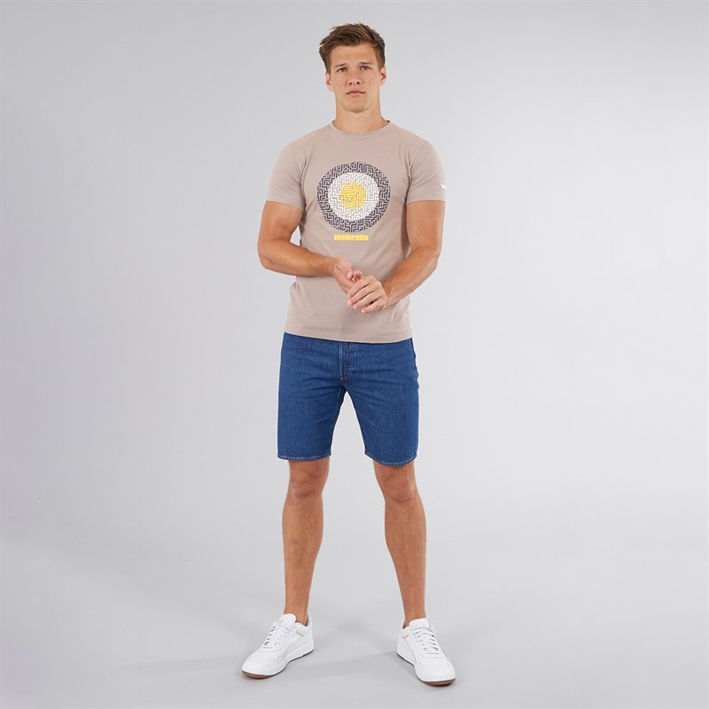 Lambretta Mens Geo Target T-Shirt Cinder