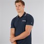 Lambretta Mens Twin Tipped Polo Navy Cinder/Cream