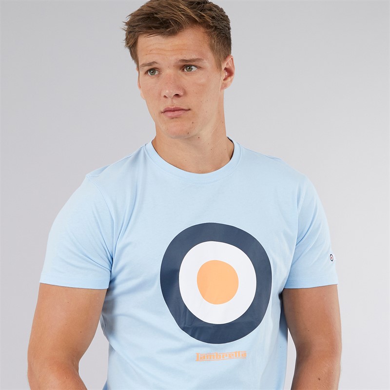 Lambretta Mens Target T-Shirt Clear Sky