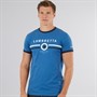 Lambretta Mens Target Ringer T-Shirt Dark Blue