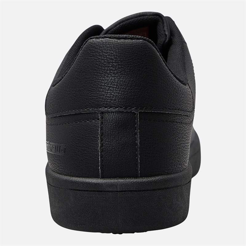 Lambretta Mens Pinball 2 Trainers Black W/Black Sole Black W/Blk Sole