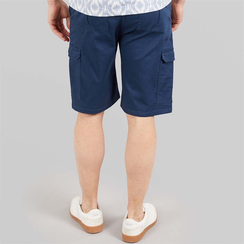 Lambretta Mens Cargo Shorts Navy