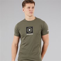 Lambretta Mens Target Box T-Shirt Khaki