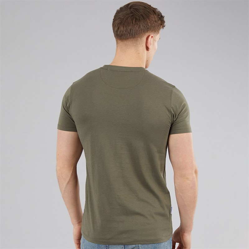 Lambretta Mens Target Box T-Shirt Khaki