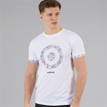 Lambretta Mens Paisley Target T-Shirt White