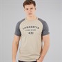Lambretta Mens Raglan 47 T-Shirt Stone