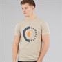 Lambretta Mens Target T-Shirt Stone