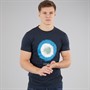 Lambretta Mens Target Spray T-Shirt Navy