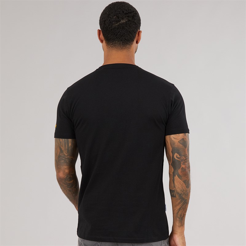Lambretta Mens Brand Target T-Shirt Black