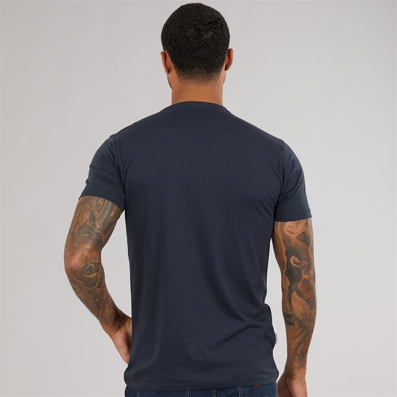 Lambretta Mens Brand Logo T-Shirt Navy