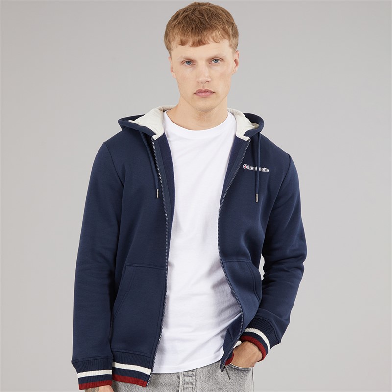 Lambretta Mens Hoodie Navy/Jet Stream/Red