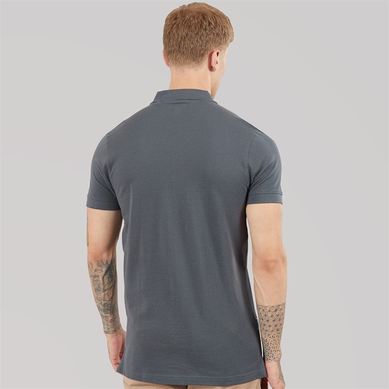 Lambretta Mens Classic Stripe Polo Shirt Iron