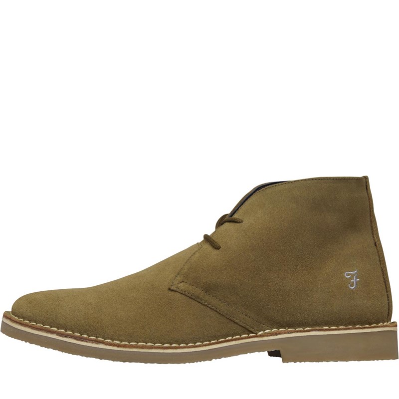 Buy FARAH Jeans Mens Desert Boots Stone