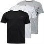 FARAH Mens Merion Three Pack Lounge T-Shirt Black/White/Grey