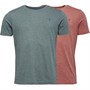 Farah Tee-Shirt Oakmont Deux Pack Lounge Homme Vert Chiné