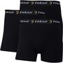 FARAH Boxers Homme Saginaw trois pièces noir