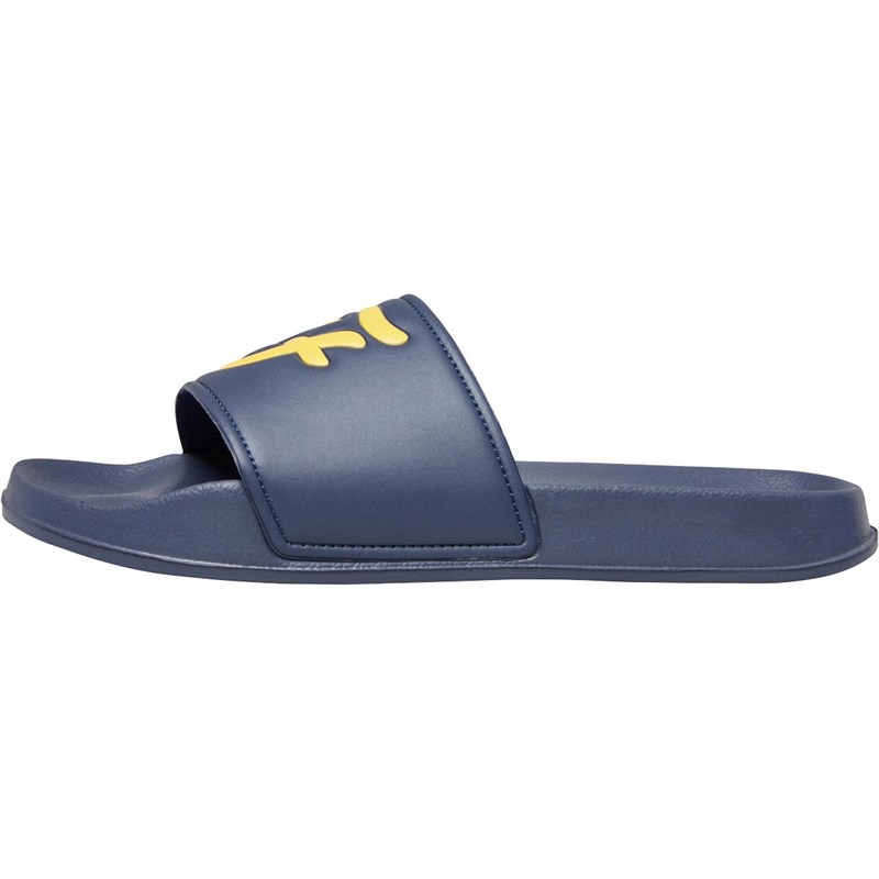 FARAH Mens Carta Slides Navy
