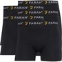 Farah Mens Chorley Five Pack Boxers Black
