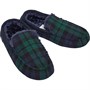 Farah Pantoufles Fawsley Moccasin Homme Noir Carreaux