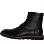 FARAH Mens Edward Toe Cap Boots Black