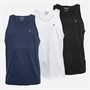 Farah Heren Gallo Singlet Marineblauw
