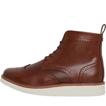 Farah Mens Desmond Brogue Boots Tan