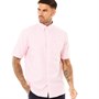 FARAH Mens Drayton Short Sleeve Shirt Pink