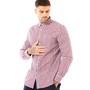 Farah Chemises à Manches Longues hrop Homme Rouge Carreaux