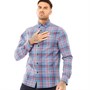 Farah Chemises à Manches Longues Allison Check Homme Bleu