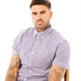 Farah Chemises à Manches Courtes Ritchie Textured Homme Bleu Carreaux