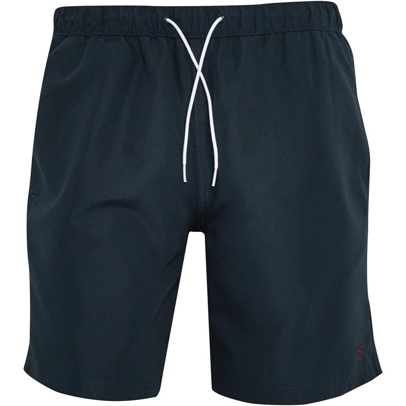 FARAH Mens Doylan Plain Swim Shorts True Navy