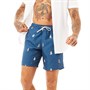 FARAH Mens Doylan Boat Print Swim Shorts Blue Star