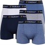 Farah Mens Delray Five Pack Boxers Navy/Denim Marl/Denim Blue/Grey Marl/White