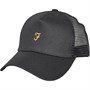 Farah Mens Emery Five Panel Trucker Cap Black