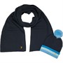 Farah Mens Draycote/Neilhart Hat And Scarf Set Navy