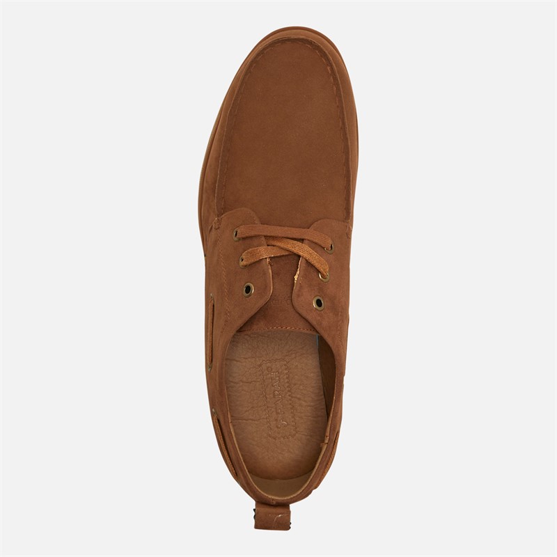 Farah Mens Coady Deck Shoes Tan/Gum