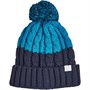 Farah Mens Elwick Cable Knitted Bobble Hat Navy