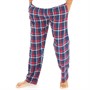 Farah Mens Dybell Lounge Pants Navy/Dark Red/Sky Check