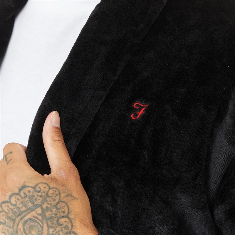 Farah Mens Foreman Robe Black
