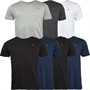 Farah Mens Roblan Seven Pack T-Shirts Assorted