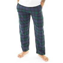 Farah Mens Dirani Check Flannel Lounge Pants Dark Green/Navy/Black/Blue Check