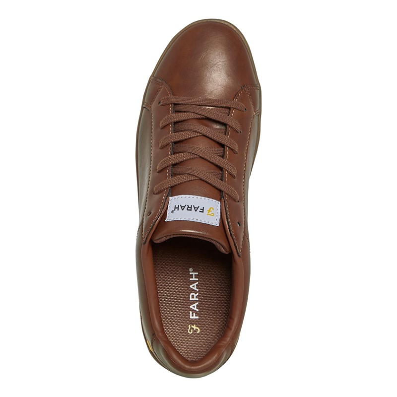 Farah Mens Taylor Trainers Tan