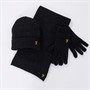 Farah Mens Beanie Scarf And Gloves Set Black