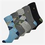 Farah Mens Stirno Five Pack Socks Mixed