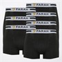 Farah Mens Septon Seven Pack Boxers Black