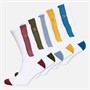 Farah Mens Sinden Five Pack Crew Socks White