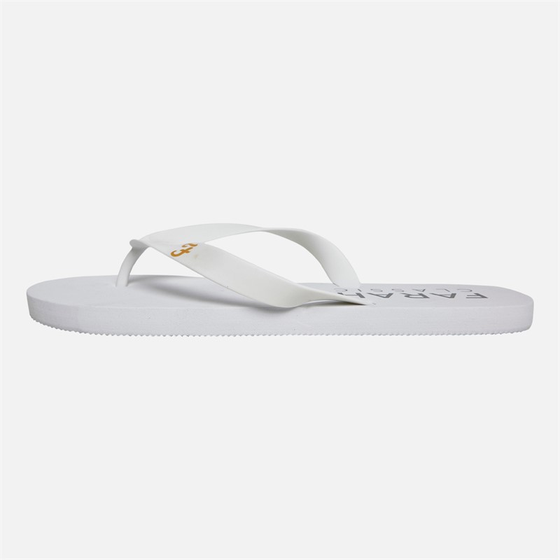 Farah Mens Shore Flip Flops White
